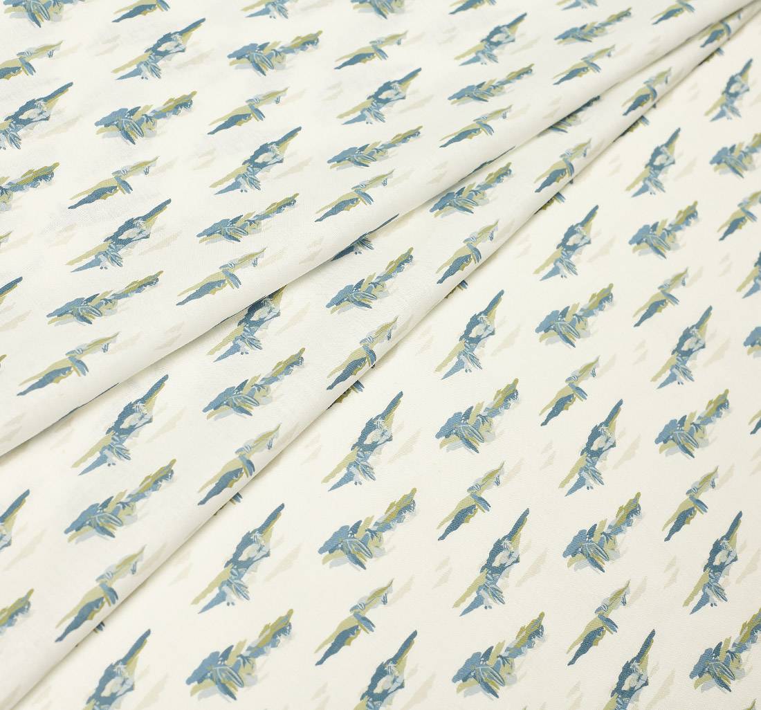 Ткань из смеси льна и хлопка. Дизайн «Nirvana view» (Вид на Нирвану) в наличии