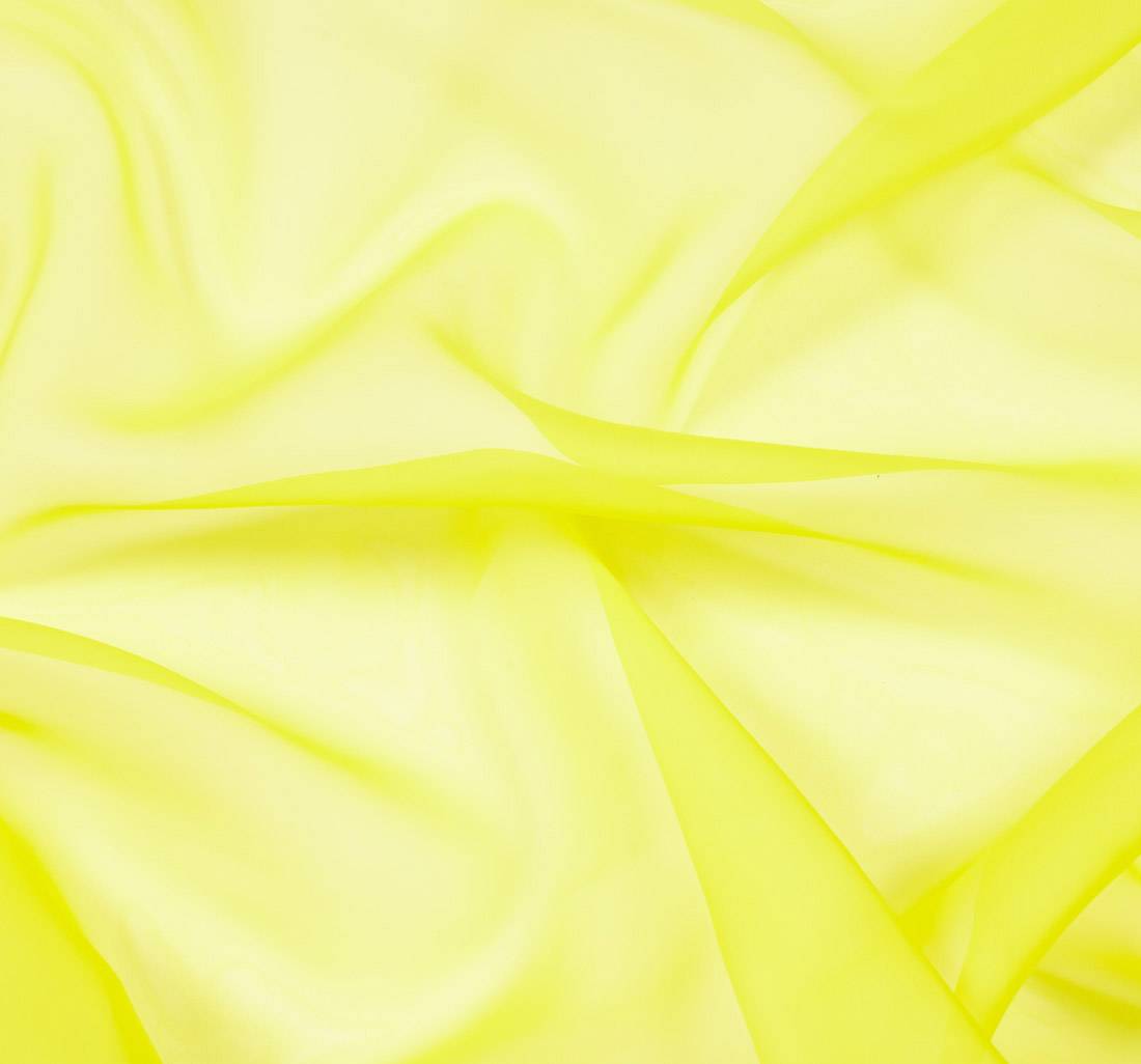 Органза шелковая. Цвет желтый в наличии