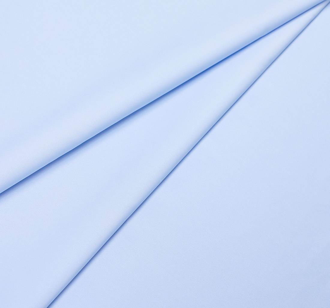 Костюмная ткань голубого цвета из органического хлопка Cotonificio Albini в наличии