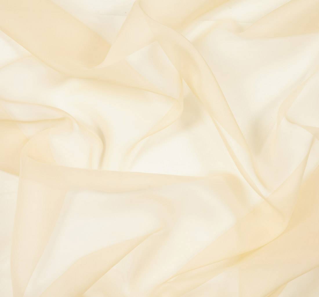 Органза шелковая. Цвет светло-бежевый в наличии